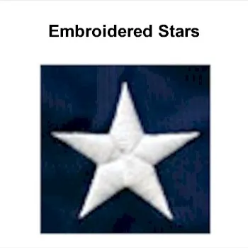 12x18 Flag Embroidered Stars