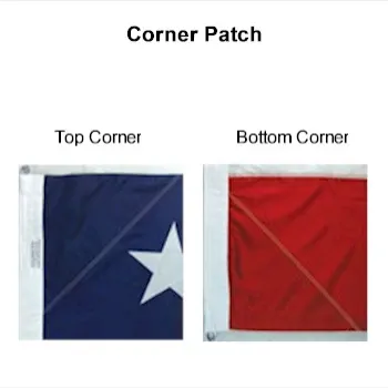 20x38 Flag Corner Patches